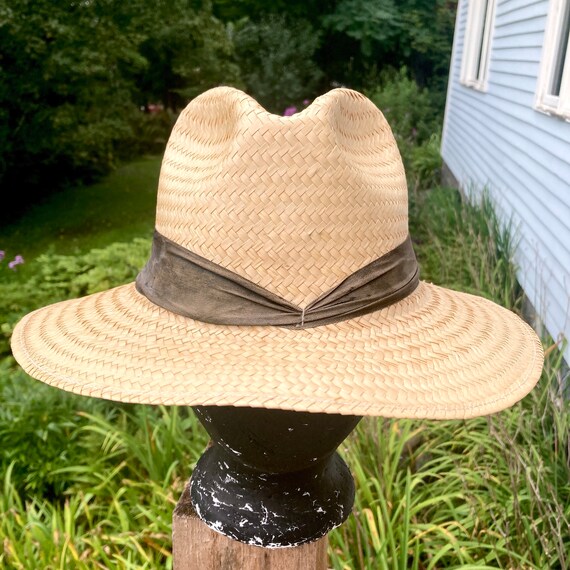 Straw hat Panama hat fedora - image 2
