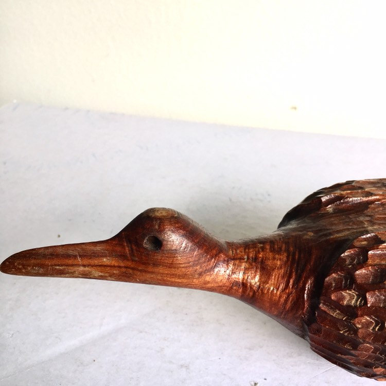 木製の鳥 - 手彫り - デコイアヒル - 手作り - - Etsy 日本