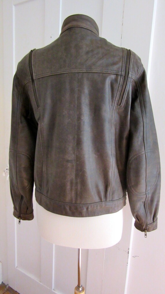 1980s Vintage Leather Jacket - Motorcycle -Hein G… - image 4