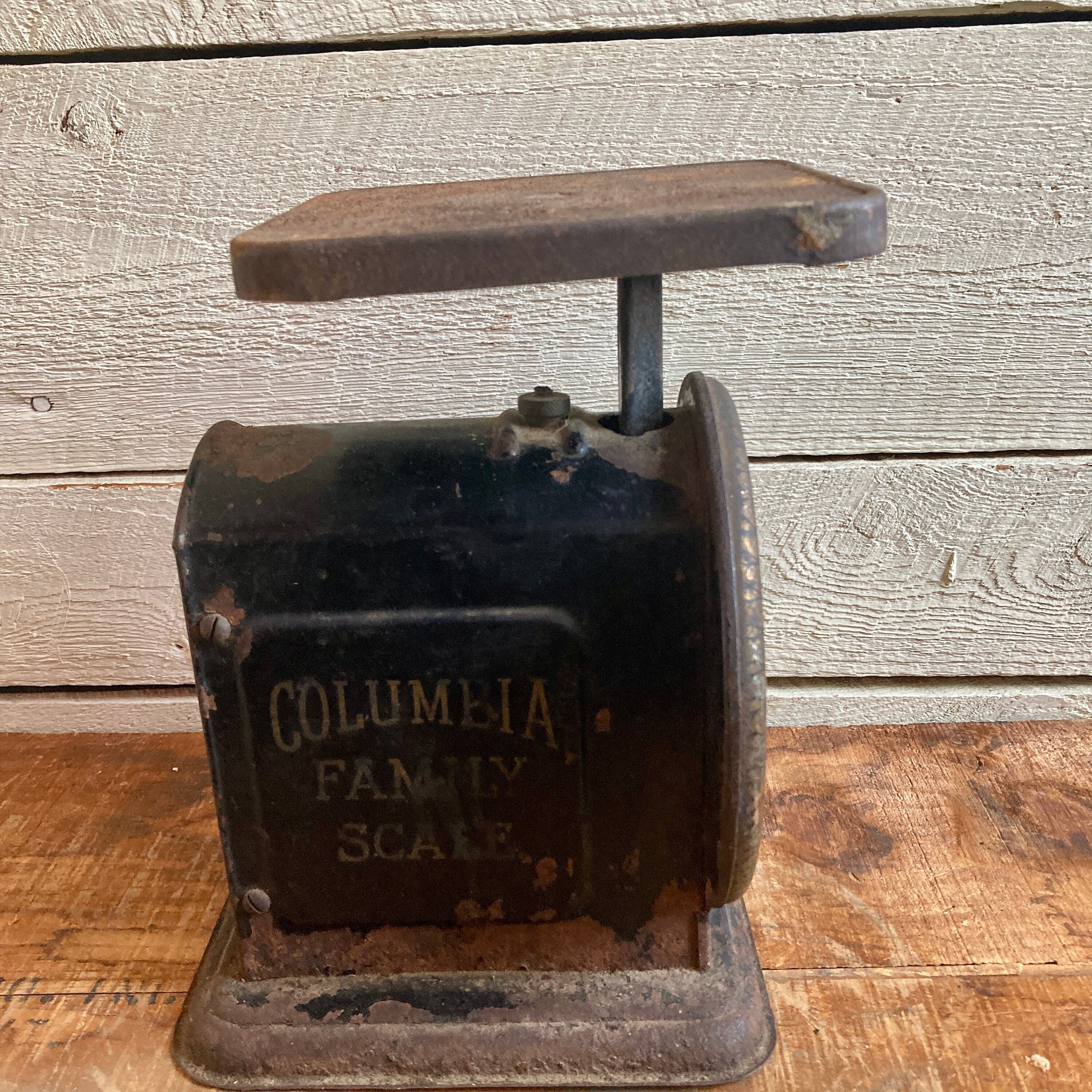 1900s Antique Kitchen Scale Farmhouse Rustic Primitive Black 