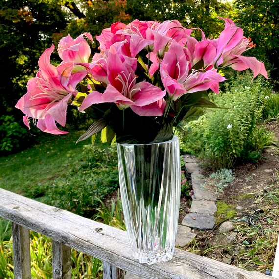 クリスタルガラス フラワーベース カットガラス クリスタルガラス フラワーベース カットガラス DSC_0649