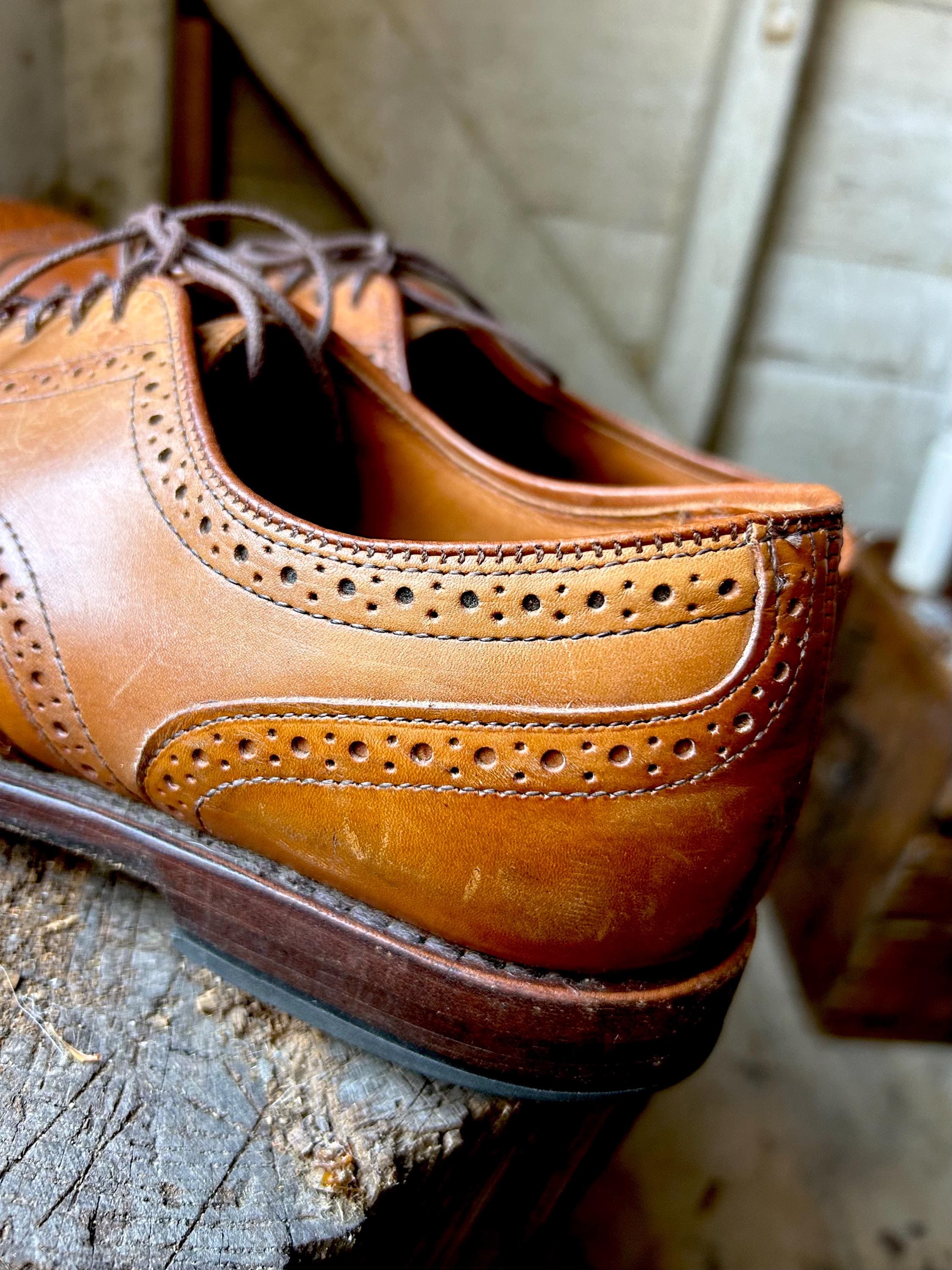 Ebay Allen Edmonds Brown Wingtips - Lace up - Oxfords - Mens 