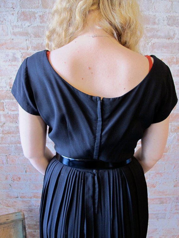 open lace back dress Mini Dress Black YAZ Pleated Mini Dress Size 10 main image 1