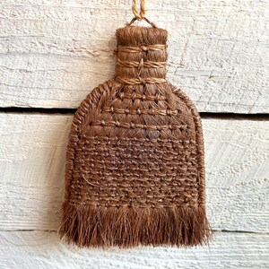 Farmhouse whisk broom kitchen wall decor handmade hand woven small broom