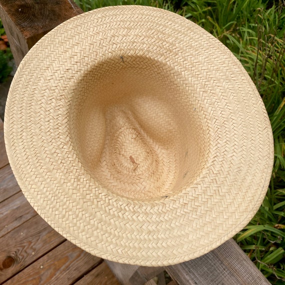 Straw hat Panama hat fedora - image 9