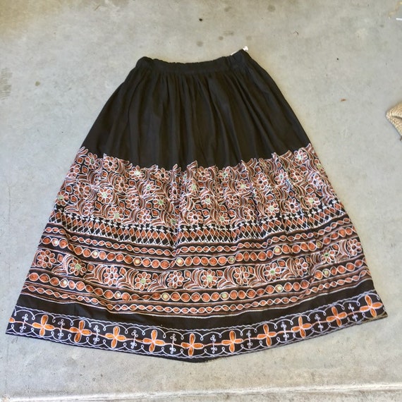 Black maxi skirt drawstring hot sale