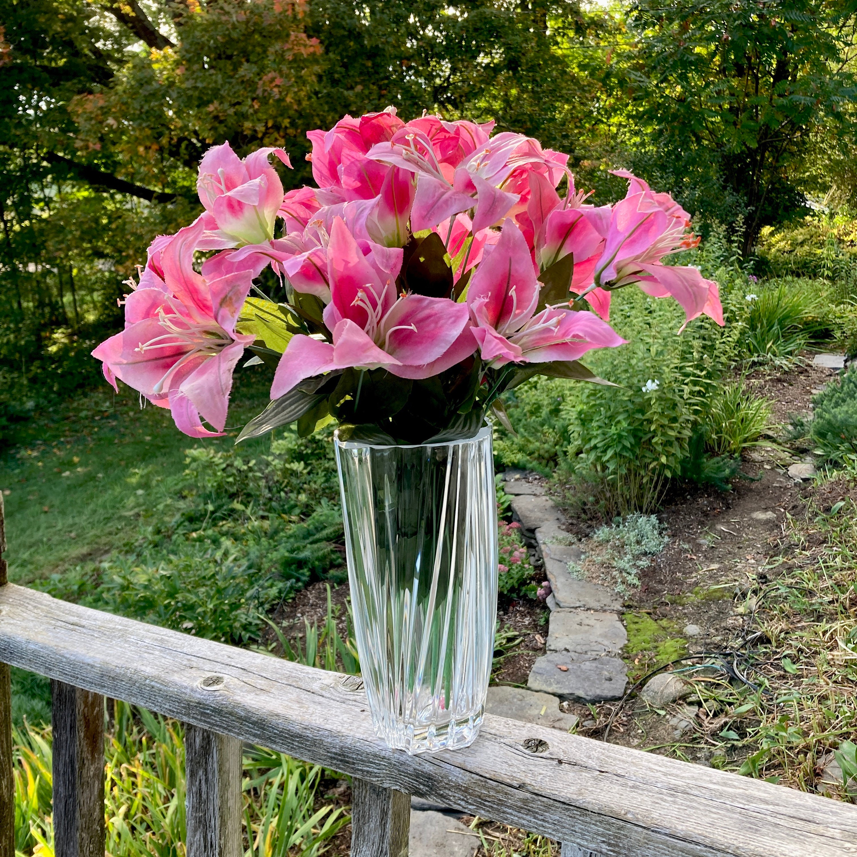 高さ35センチ　特大のクリスタル花瓶　美しいカット 高さ35センチ 特大のクリスタル花瓶 美しいカット 高さ35センチ