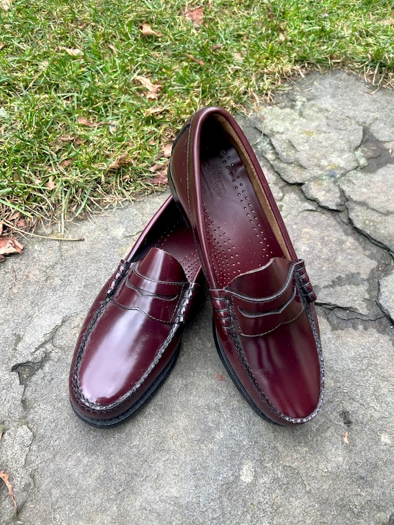 Weejuns G H Bass Larson Lug Leather Loafers 9 D Mens Slip Ons