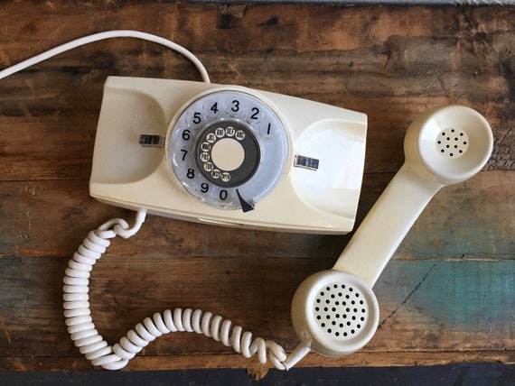 WEST GERMAN DeTeWe 1 VINTAGE ROTARY DIAL TELEPHONE 60'S 
