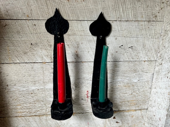 Black Iron Antique Candle Holder | What a Host Home