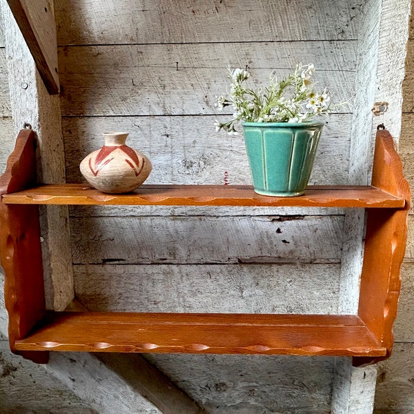 Vintage Wood Kitchen Shelf - Etsy