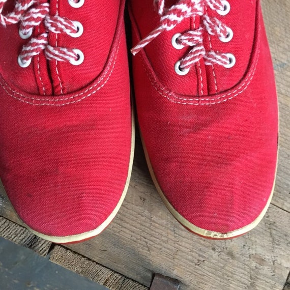 60s Red Super Jeepers sneakers - vintage women sn… - image 2