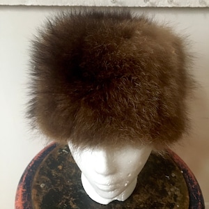 Fur hat Cossack Russian style winter hat warm hat