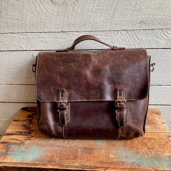 Leather Briefcase Women Etsy