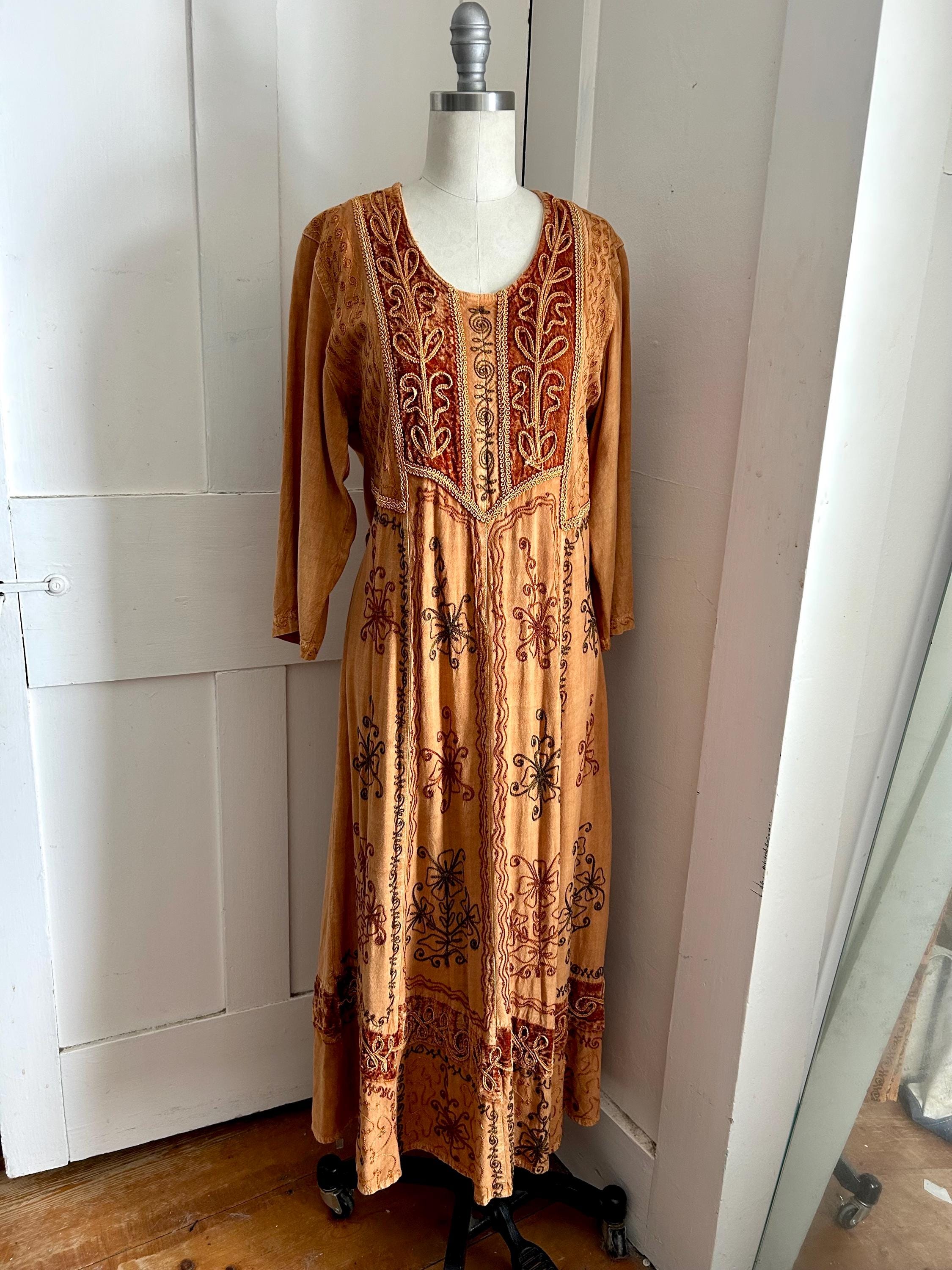 Embroidered Rayon Indian Dresses - Etsy