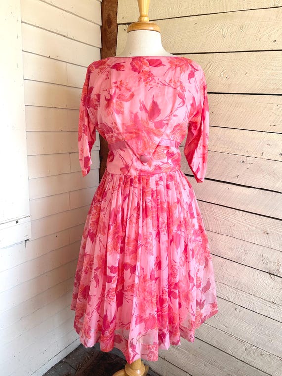 fuchsia floral party dress Spirit of Spring Fuchsia Pink Floral Embroidered Maxi Dress