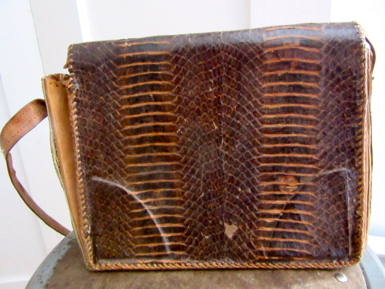 vintage alligator bag