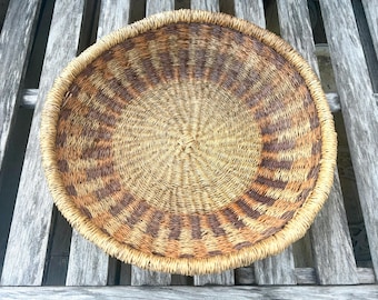 Panier Rangement Tissé À Main Style Vintage Couvercle