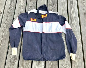 Vintage Red Kap Men's Blue MECHANIC Coat Wesley Chapel HS Auto