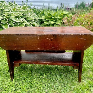 Handmade farmhouse wood bench - mud room bench - farmhouse decor - very sturdy -  cabin decor -  rustic - primitive