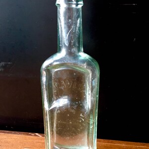 3 Blue Green Antique Glass Bottles - Root Beer Extract - 20s - Small ...