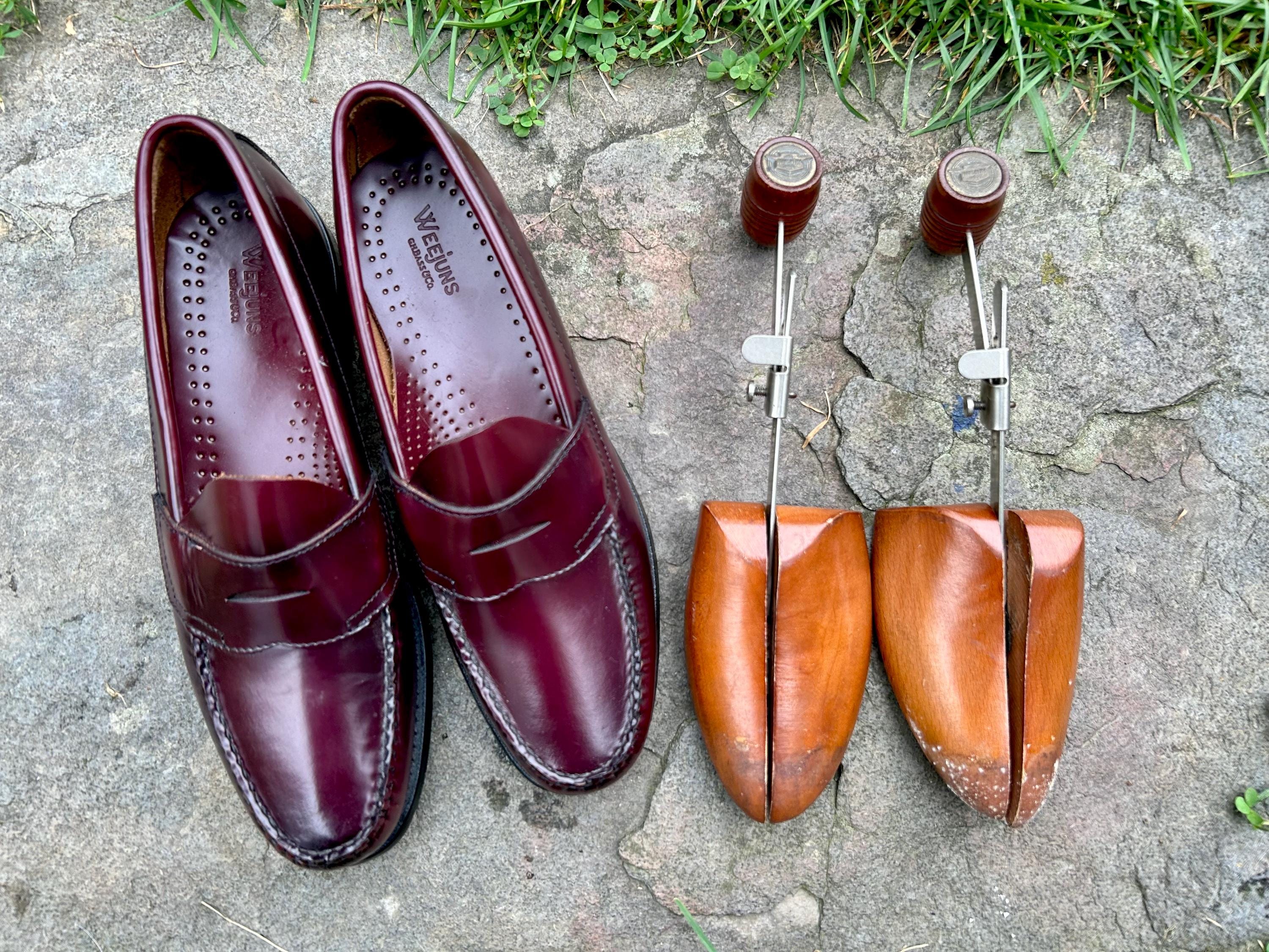 Weejuns G H Bass Leather Loafers 9.5 Mens Slip Ons Leather