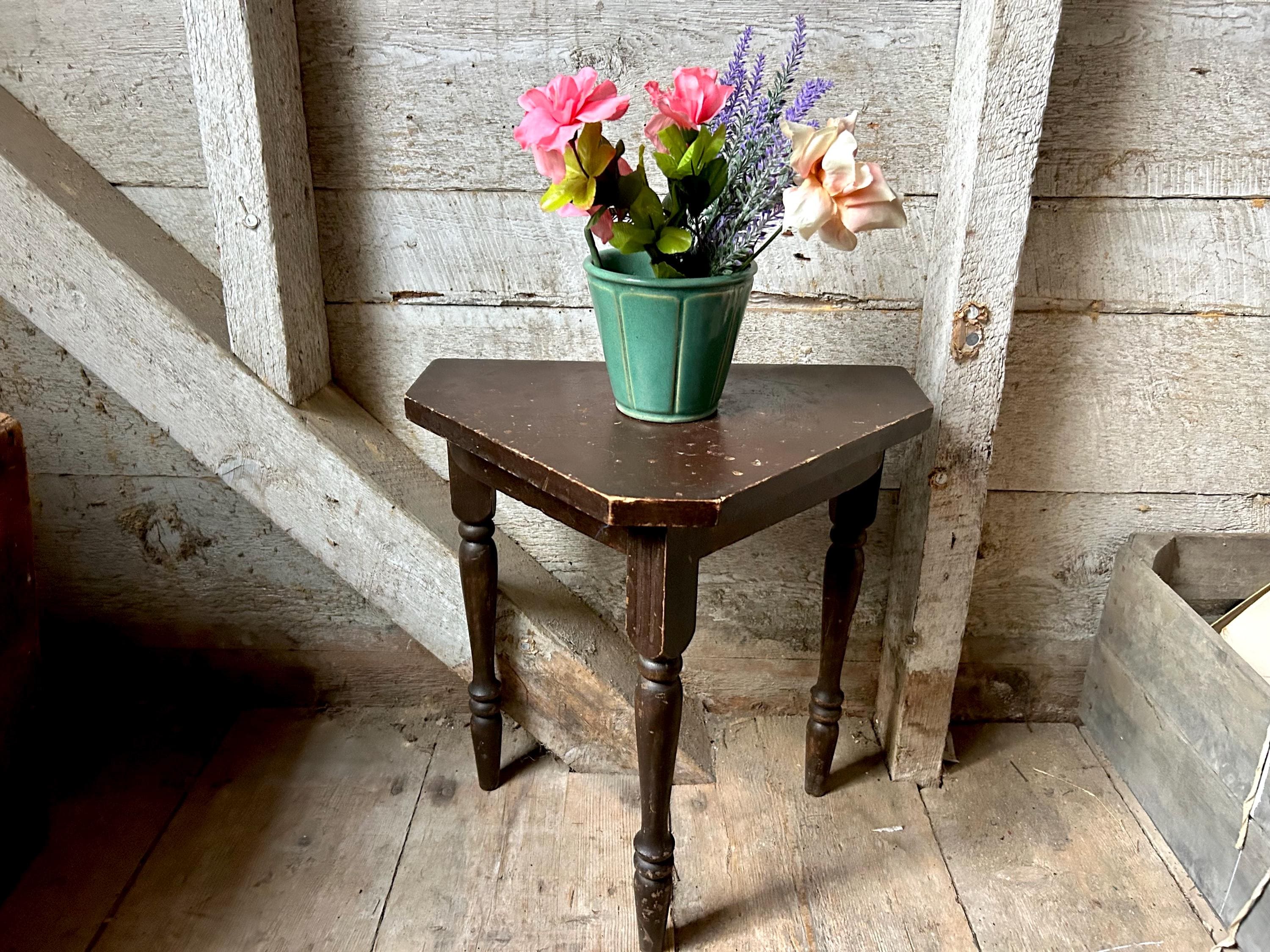 3 leg antique side table - Etsy 日本