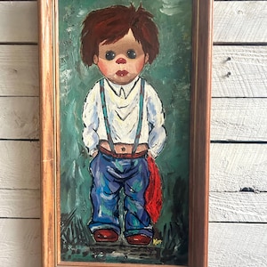 Big eye boy oil painting