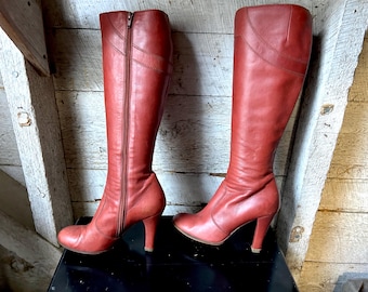Vintage Marc Jacobs  - Knee High Boots - Zipper Side - 4” Heels Size 7 M