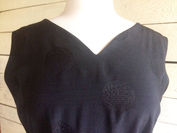 Black rayon shift v meck  round Chinese design v … - image 6