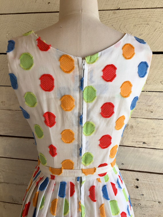 50s Polka Dot XS dress - Colorful - Rockabilly - … - image 5