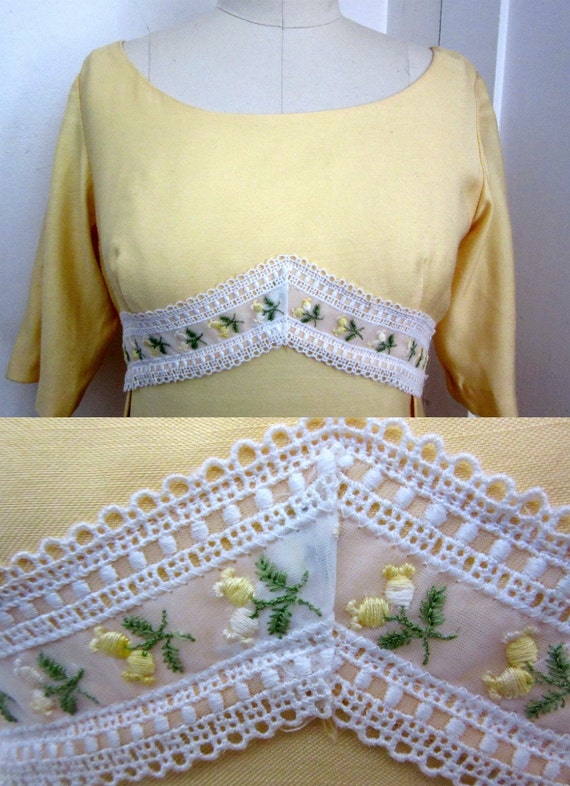 60s Yellow Prom Dress - Sylvia Ann - Maxi - Short… - image 4