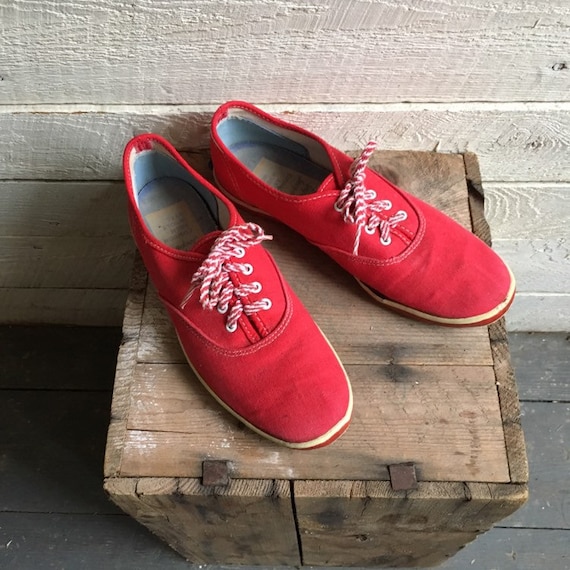 60s Red Super Jeepers sneakers - vintage women sn… - image 7