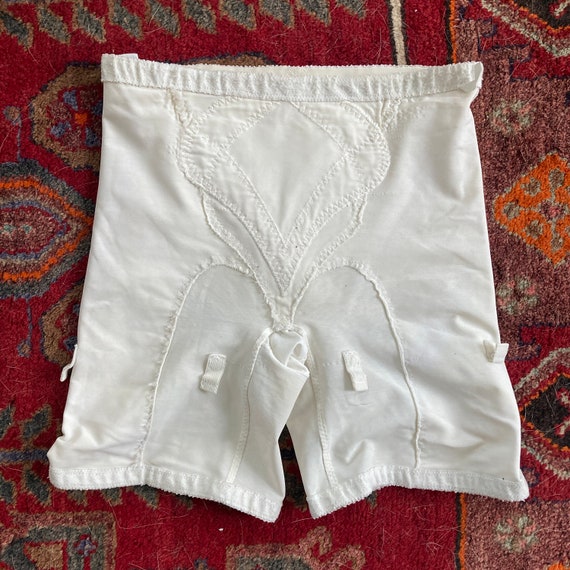 60s girdle Warners white shapewear garter clips loops… Gem