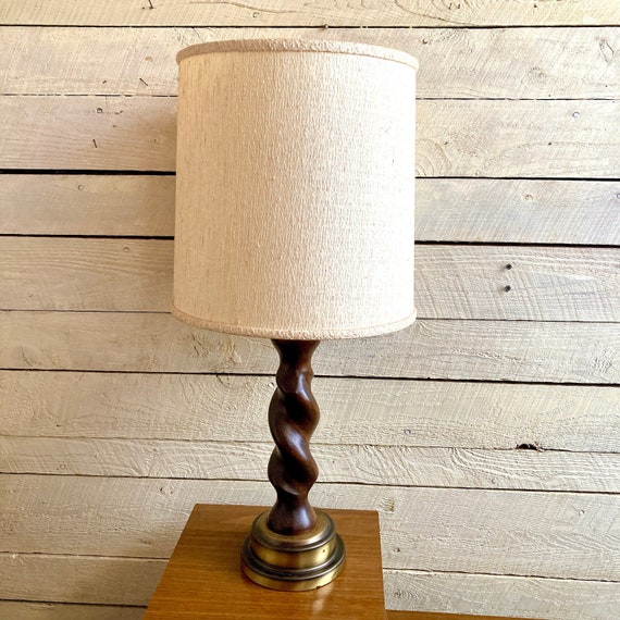 Twisted wood lamp deals