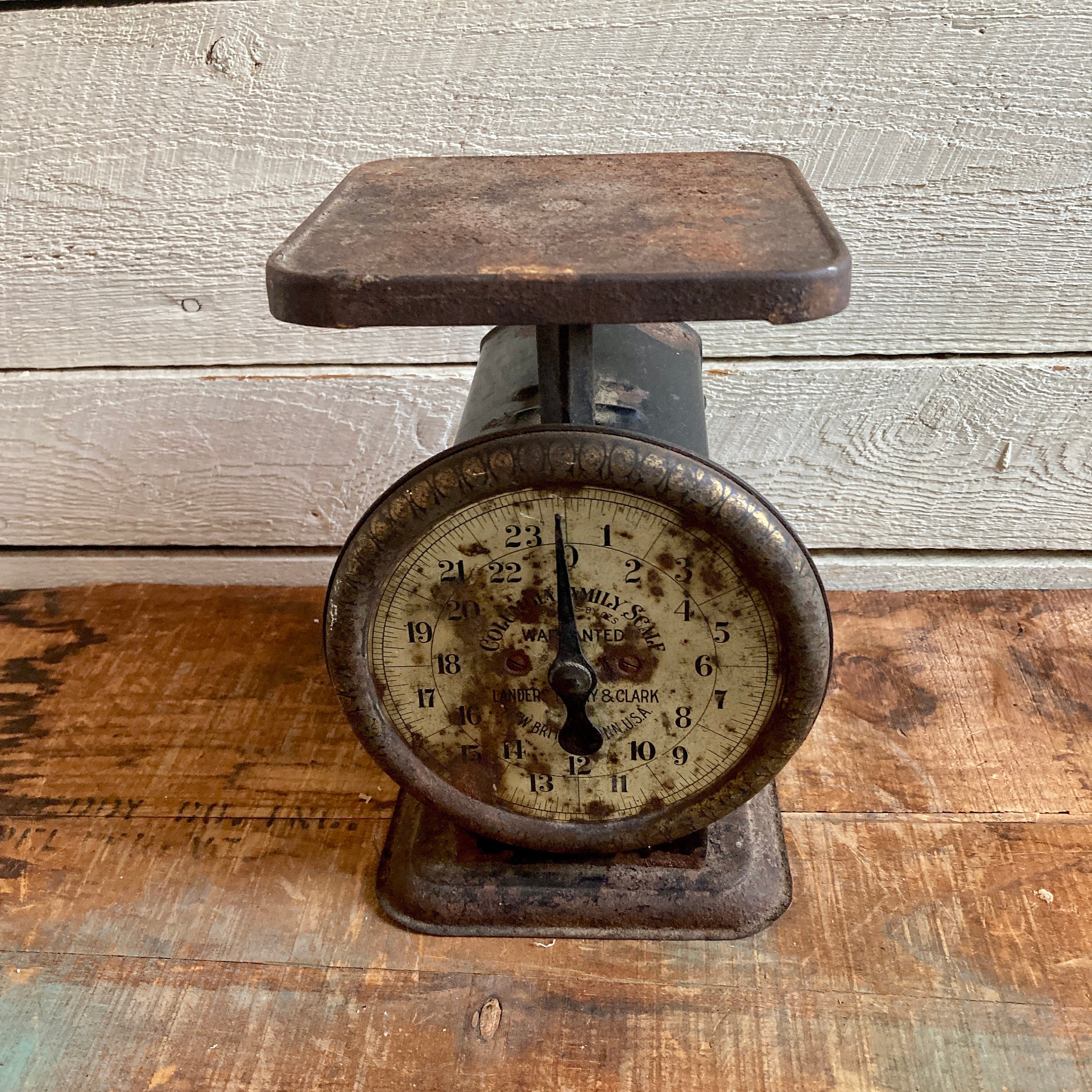 1900s Antique Kitchen Scale Farmhouse Rustic Primitive Black