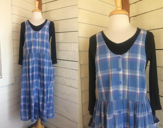 Blue Madras Dress