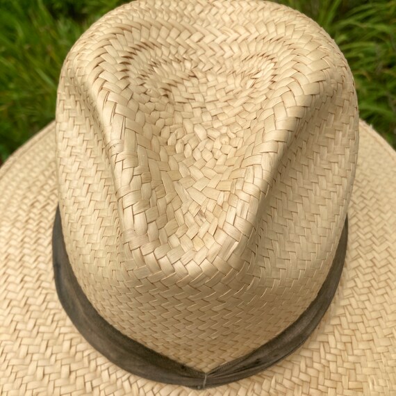 Straw hat Panama hat fedora - image 4