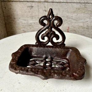 Vintage Style Grey Metal Sink Soap Dish | A Cottage in the City