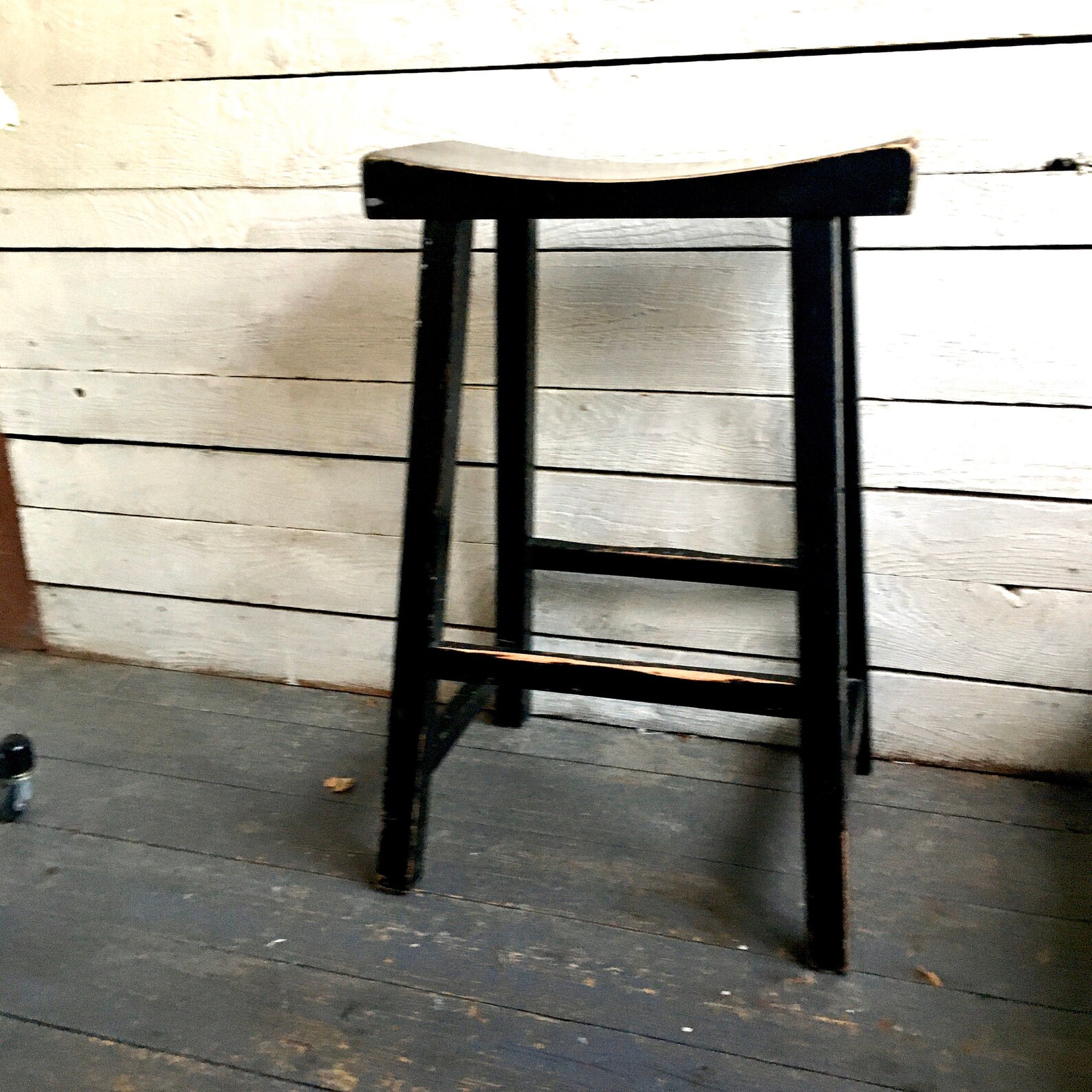 Black Asian Stool Bar Stool Kitchen Wood Stool Tall Etsy