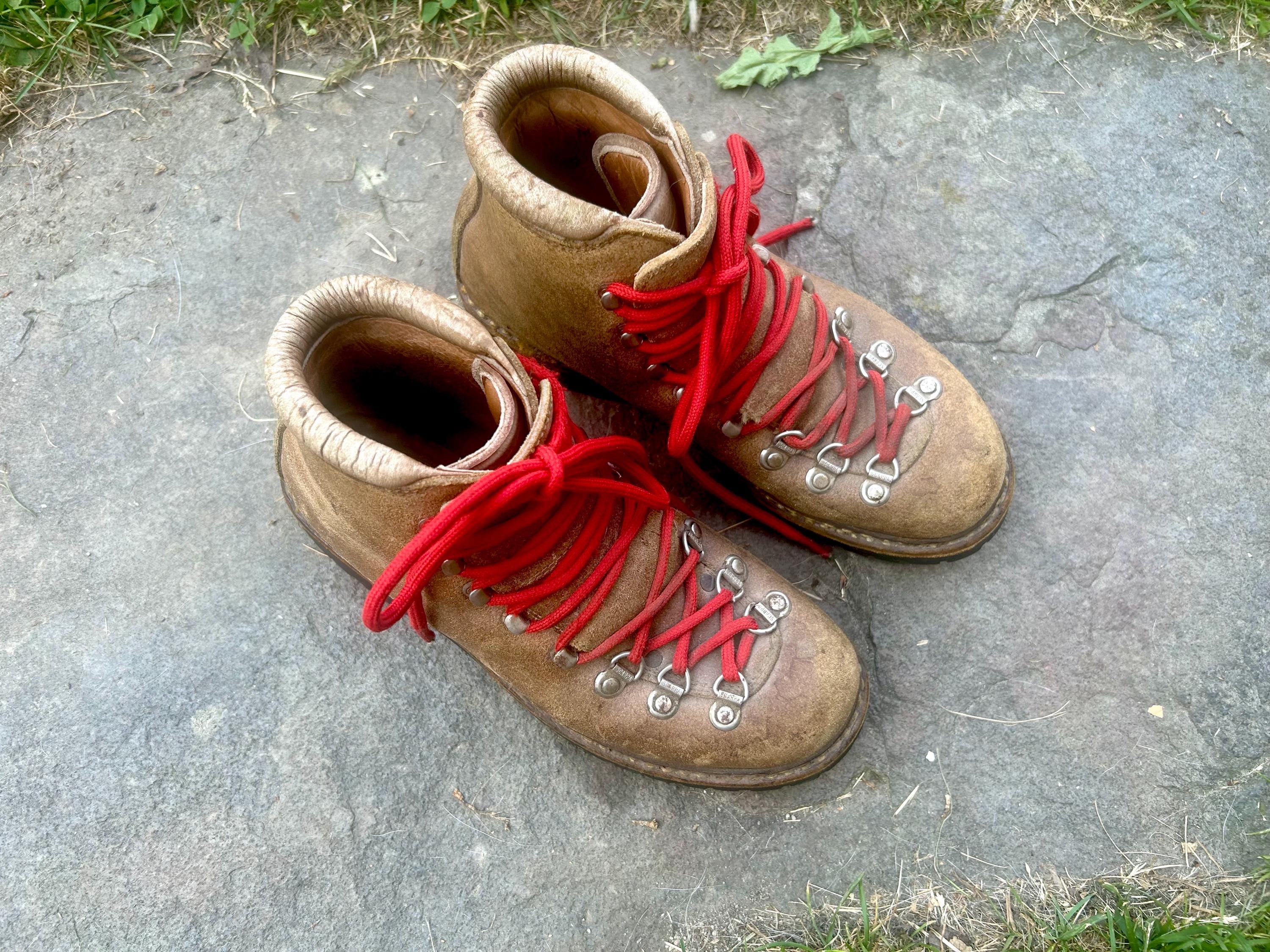 70s Fabiano Leather Mountaineering Boots - Italy Men's Hiking