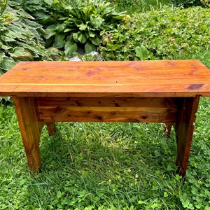 Handmade wood bench - mud room bench - farmhouse decor - very sturdy -  cabin decor -  rustic - primitive