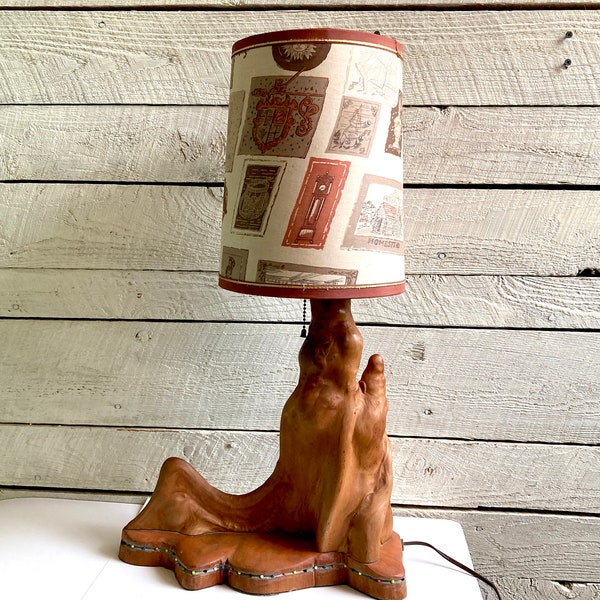 Cypress Knees Wood Lamp - rustic decor - Handmade - 1950s - Hand Crafted - House - Table Lamp - Camp Decor