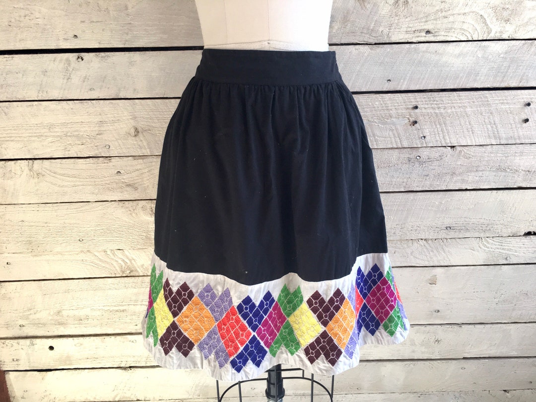 Jupe Paysanne Marks & Spencer - Femme - Taille 20 - Coton Noir - Courte