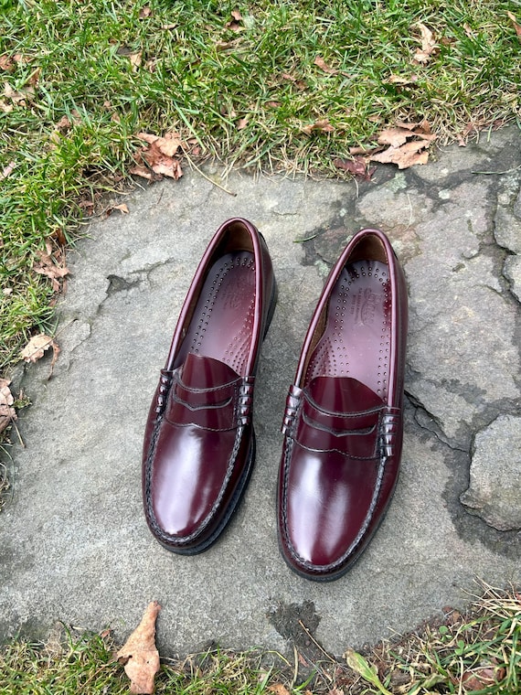 Weejuns G H Bass Larson Lug Leather Loafers 9 D Mens Slip Ons