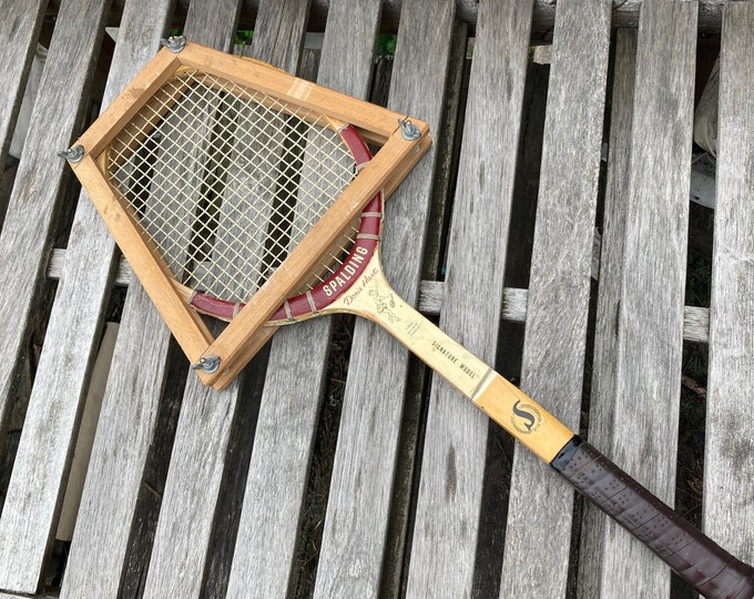 60s Wood Tennis Racquet Doris Hart Spaulding Tennis Racquet Wood Press