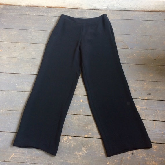 Armani Black Silk Pants