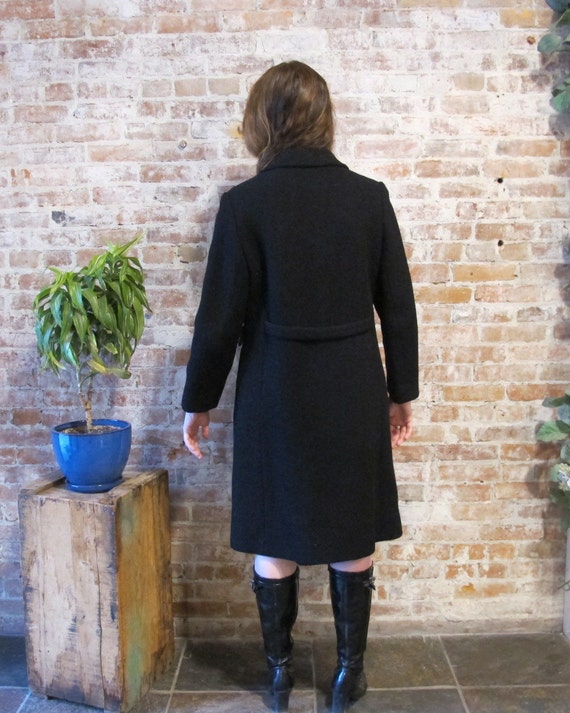 1960s Wool Coat - Classic Wool Dress Coat - doubl… - image 3