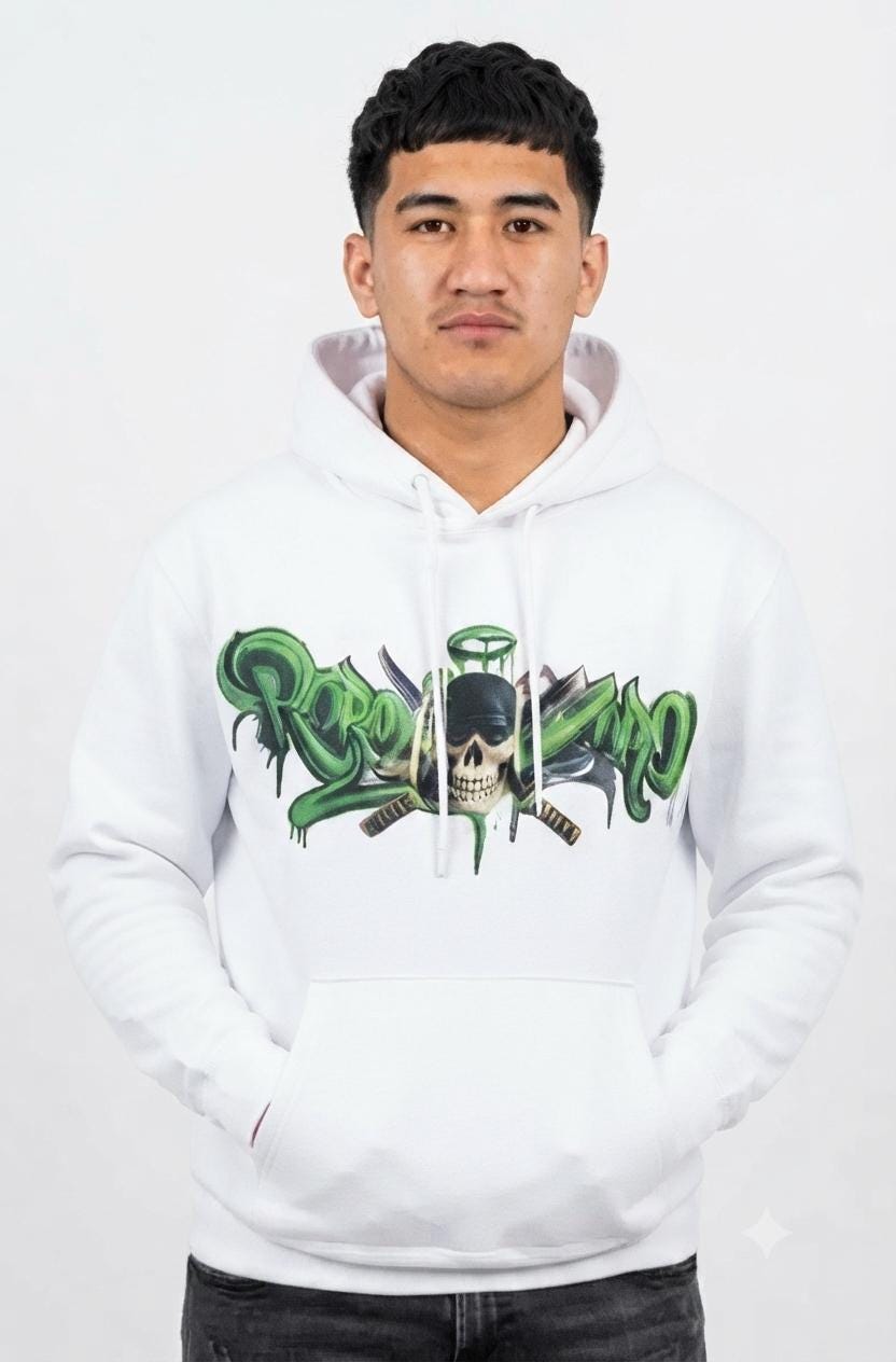 Zoro Embroidery Hoodie - Etsy