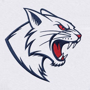 Ricamo con mascotte di felino selvatico feroce, file per macchina da cucire con testa di pantera, applicazione di puma, toppa per squadra sportiva, giacca fai da te alla moda